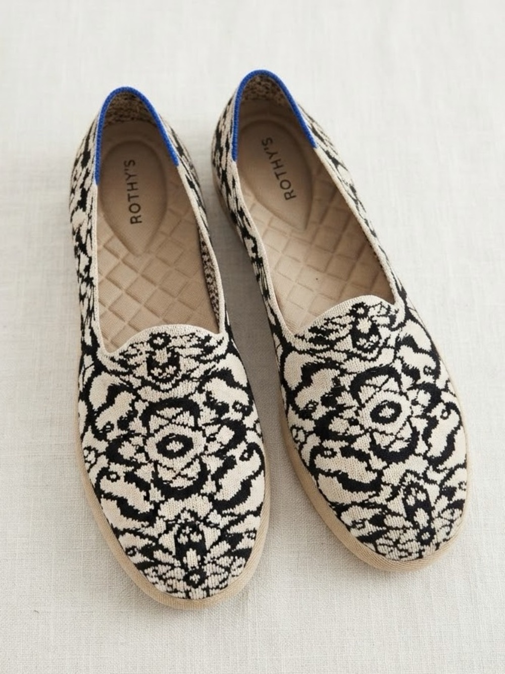 ROTHY'S Espresso Bloom The Cruiser Loafer Slip On Knit Flat